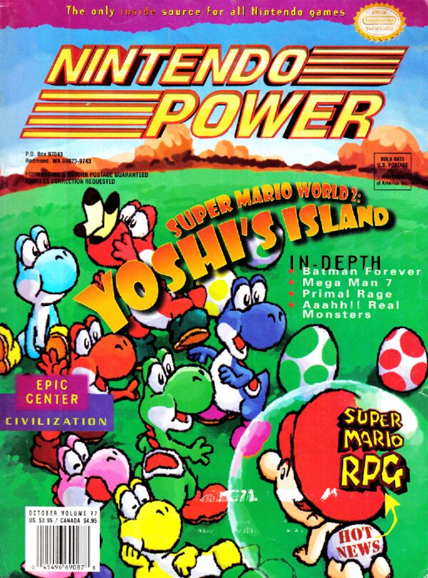 Nintendo Power Issue 077 (October 1995) cover